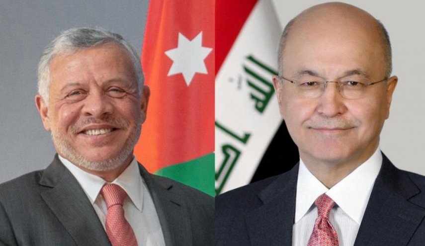 الرئيس العراقي يتلقى اتصالا هاتفيا من الملك الاردني
