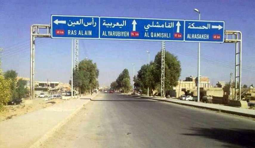 كواشف حرارية بمحيط السيطرة الاميركية والتركية بالحسكة السوریة