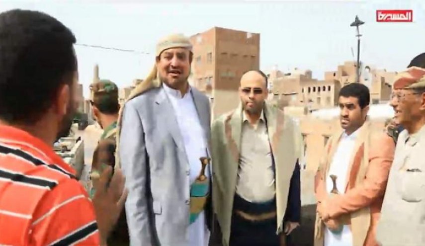 بازدید المشاط از مناطق سیل زده صنعا

