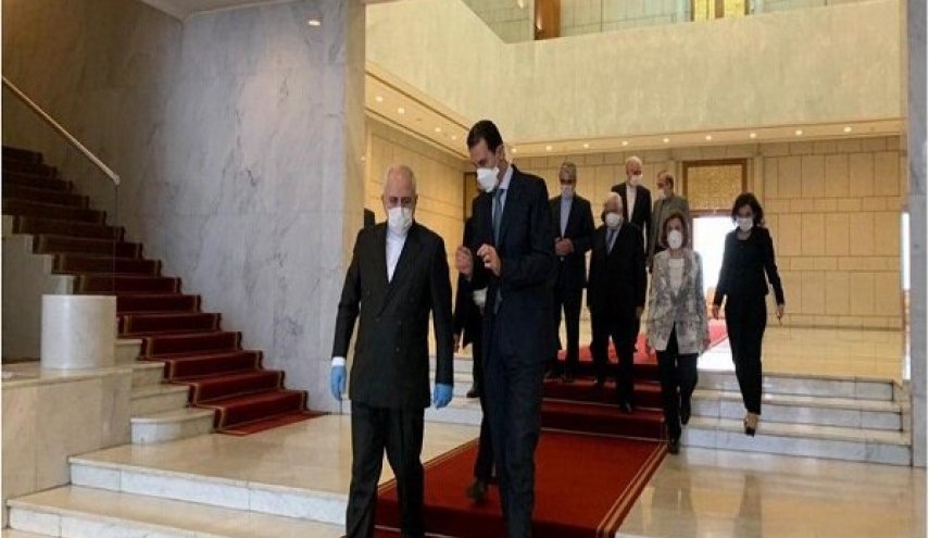 ظریف با بشار اسد و ولید معلم دیدار کرد
