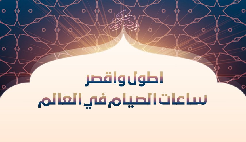 انفوجرافيك.. تعرف على أطول وأقصر ساعات الصيام في العالم