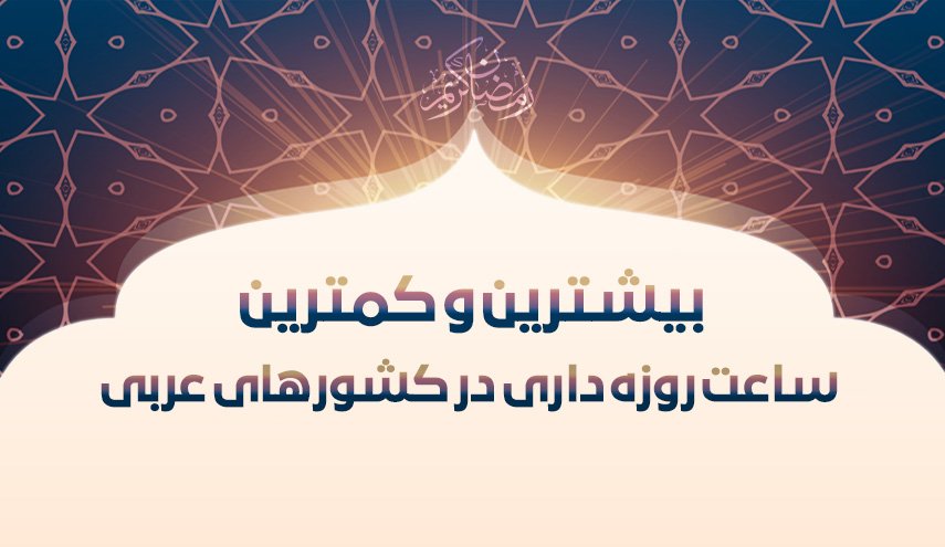 اینفوگرافیک/ بیشترین و کمترین ساعات روزه داری در کشورهای عربی