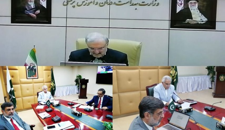 وزيرا الصحة الايراني والباكستاني يبحثان التعاون لمكافحة كورونا

