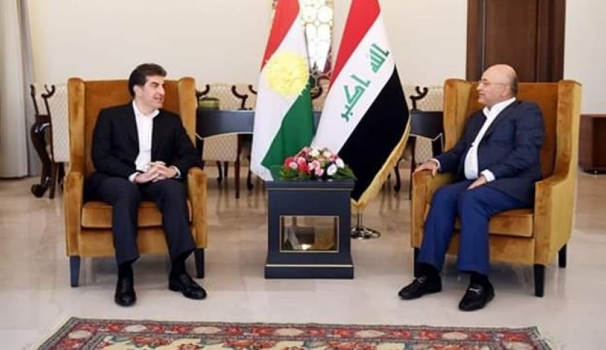 برهم صالح و بارزانی بر ضرورت آرام کردن تنش‌ها در عراق تاکید کردند

