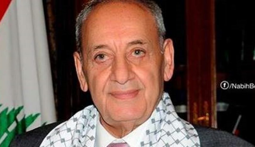 رئیس پارلمان لبنان: مقاومت ادامه داد و طرح‌هایی مانند «معامله قرن» نمی‌تواند حق فلسطین را ضایع کند