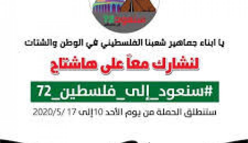 تظاهرات فلسطینی‌ها در روز نکبت با استفاده از فضای مجازی