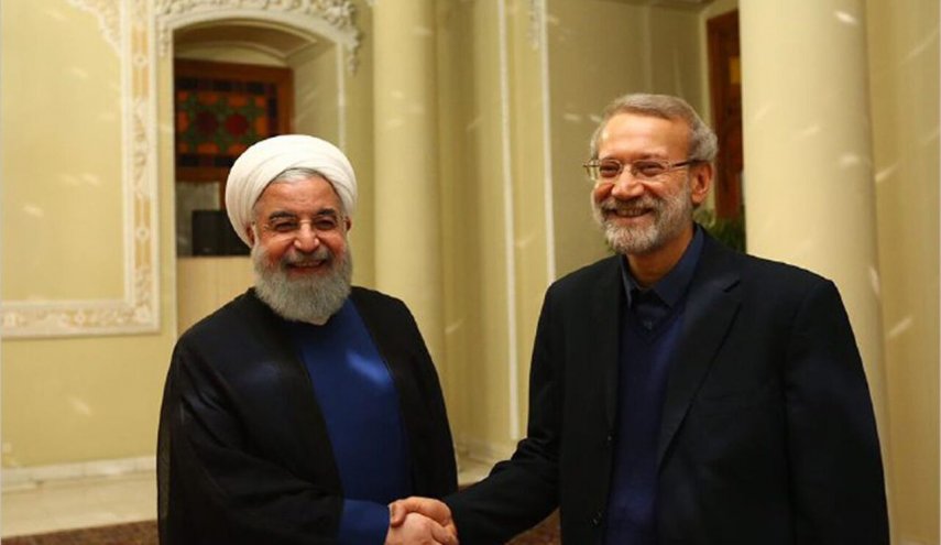 الرئیس روحاني یشید بادارة لاریجاني الجیدة لمجلس الشوری الاسلامي
