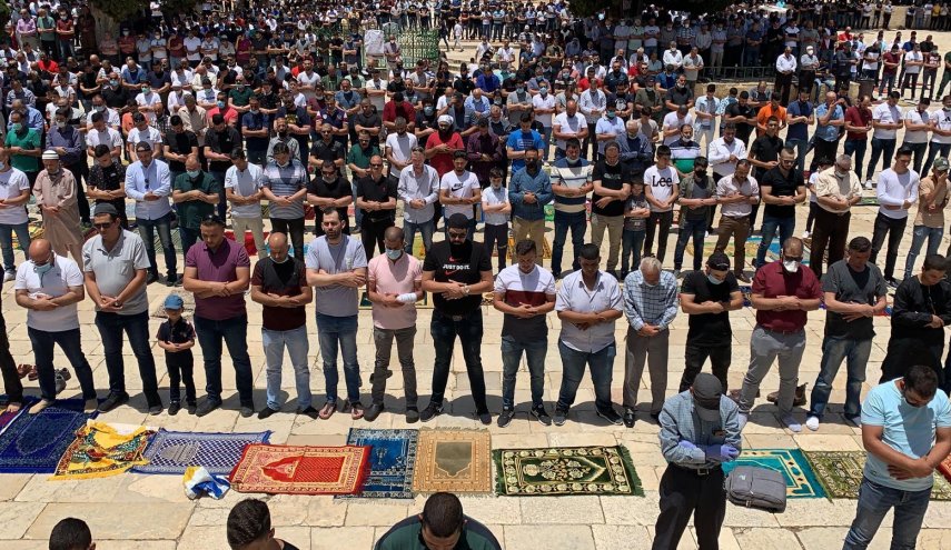 اولین نماز جمعه در مسجدالاقصی پس از بازگشایی برگزار شد