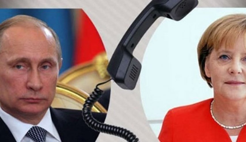 گفت‌وگوی تلفنی مرکل و پوتین درباره تحولات لیبی و سوریه

