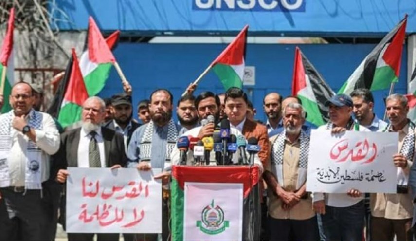 پنجاه و سومین سالگرد اشغال قدس؛ برگزاری تجمع در غزه و رد اشغالگری+عکس
