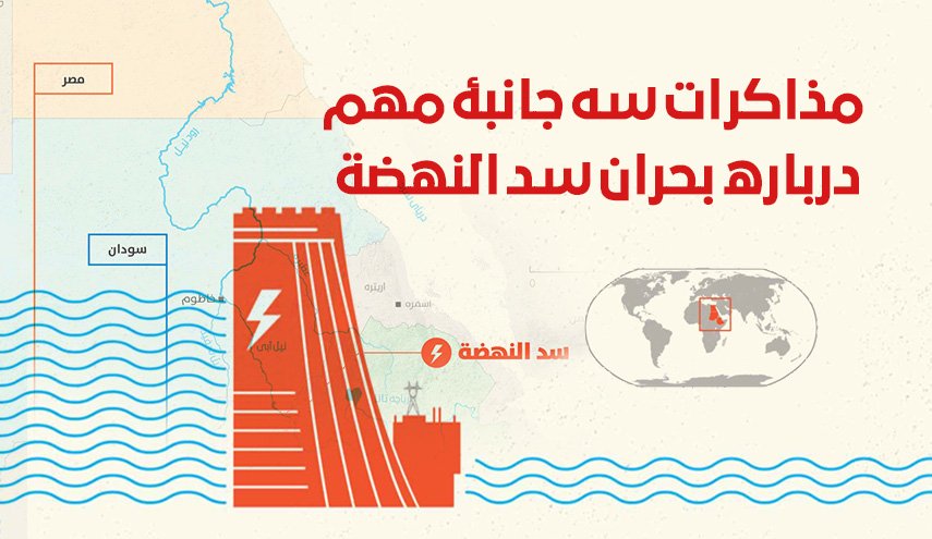 اینفوگرافیک/ مذاکرات سه جانبه سد النهضه