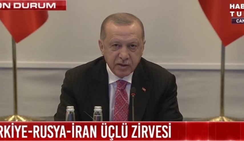  اردوغان: امیدواریم سوریه هر چه سریع‌تر به ثبات و آرامش برسد