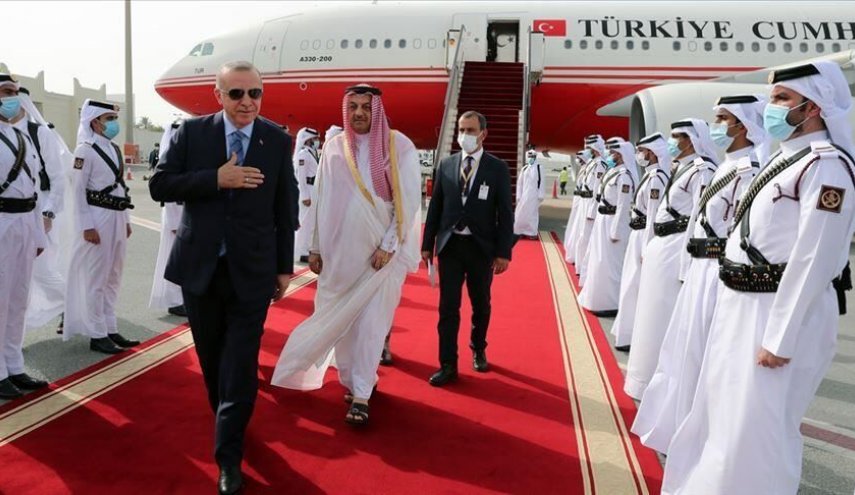 اردوغان وارد قطر شد