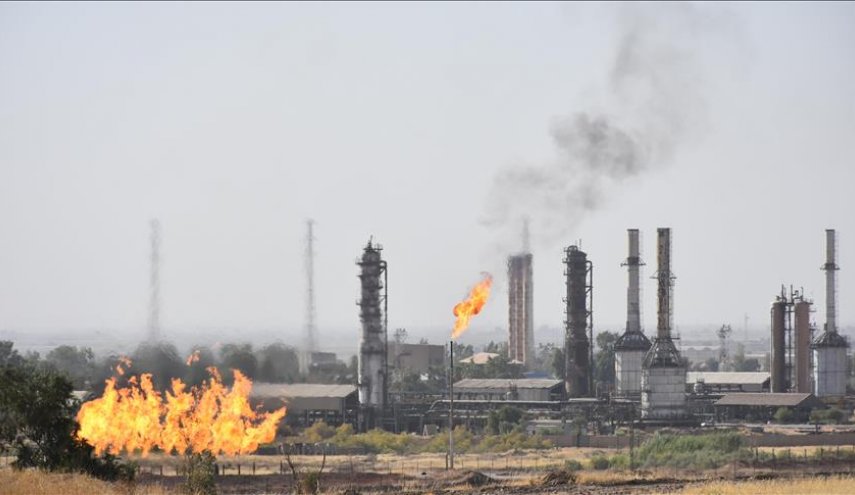 آتش سوزی در میدان نفتی کرکوک 
