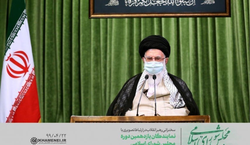 ارتباط تصویری نمایندگان یازدهمین دوره مجلس شورای اسلامی با رهبر معظم انقلاب
