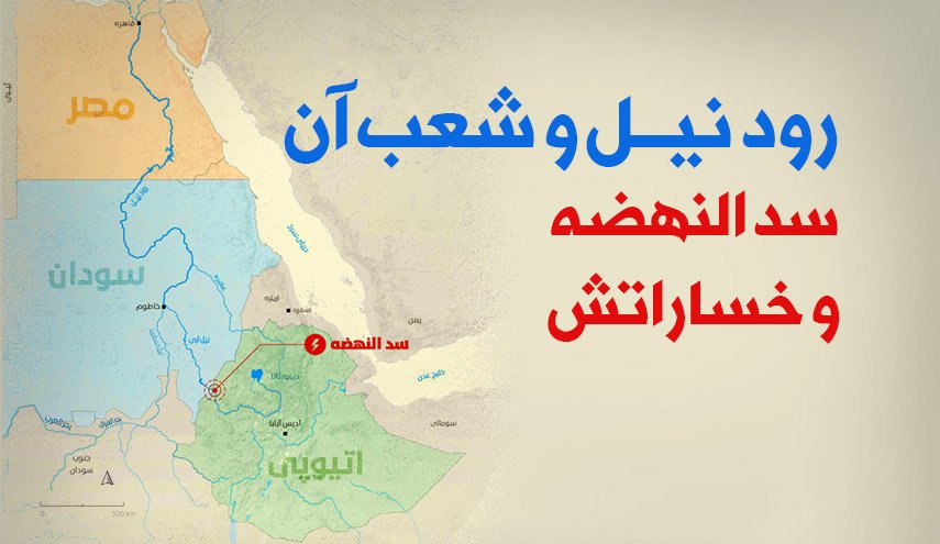 اینفوگرافیک/ رود نیل و شعب آن؛ سد النهضه و خساراتش
