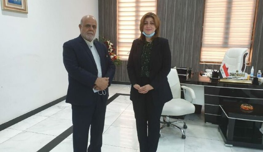 دیدار ایرج مسجدی با وزیر امور مهاجرین عراق