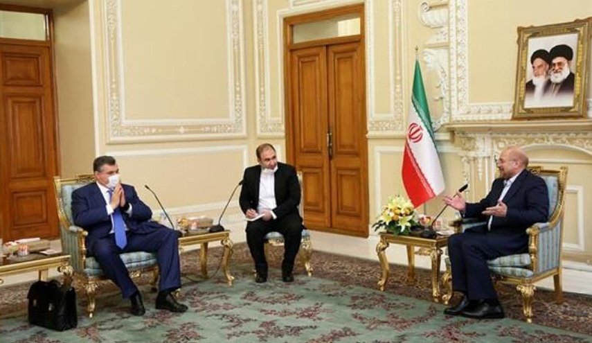 دیدار رییس کمیته روابط خارجی دومای دولتی روسیه با قالیباف/ تاکید بر افزایش سطح همکاری‌های روسیه با تهران در حوزه دریای خزر