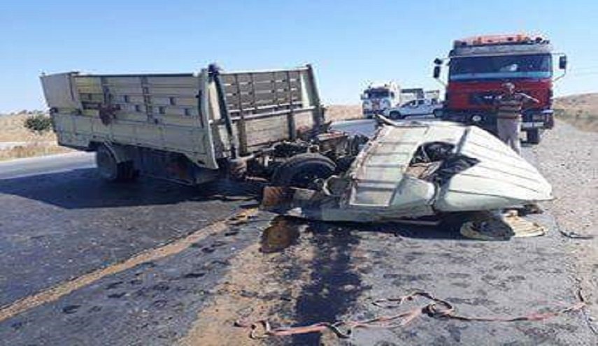 شاهد ما حدث على طريق حمص دمشق وسط سوريا
