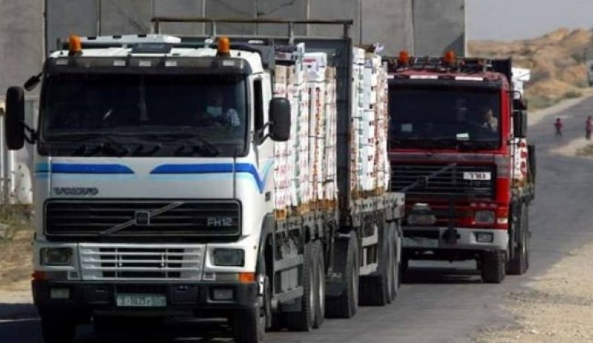 رژیم صهیونیستی ورود تمام کالاها به نوار غزه را ممنوع کرد

