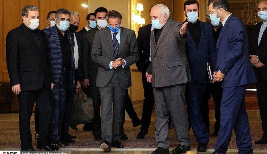 گروسی با ظریف دیدار کرد