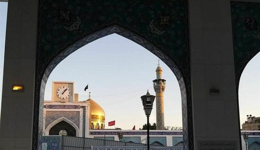 برگزاری مراسم پرشور‌ عزاداری حسینی در حرم مطهر حضرت زینب (س)+تصاویر