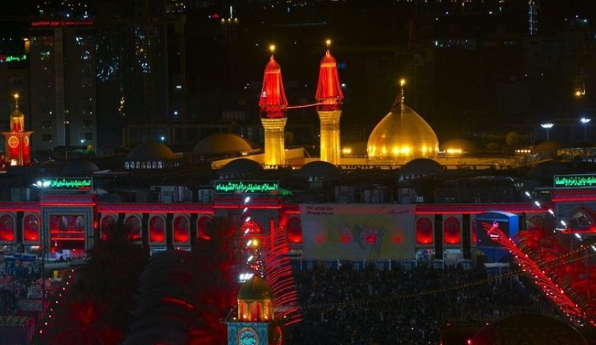 تصاویر حاج قاسم و ابو مهدى در حرم امام حسین (ع)