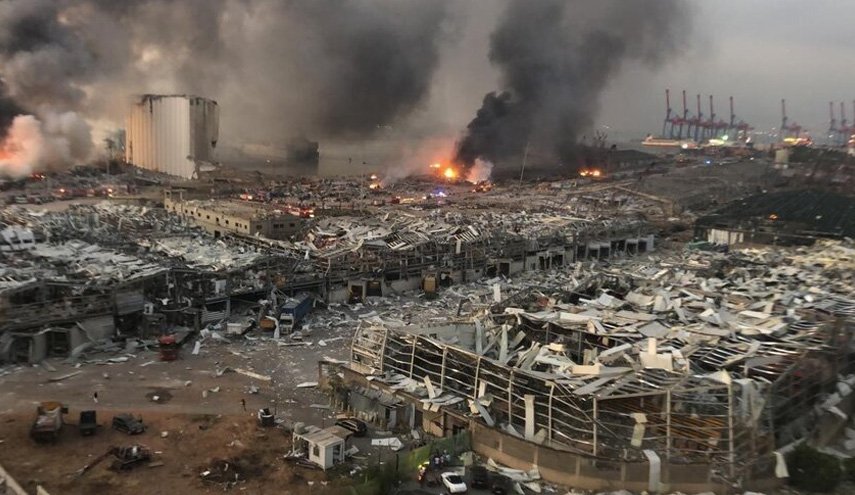 جنبش خلق لبنان: آمریکا و اسرائیل بندر بیروت را منفجر کردند