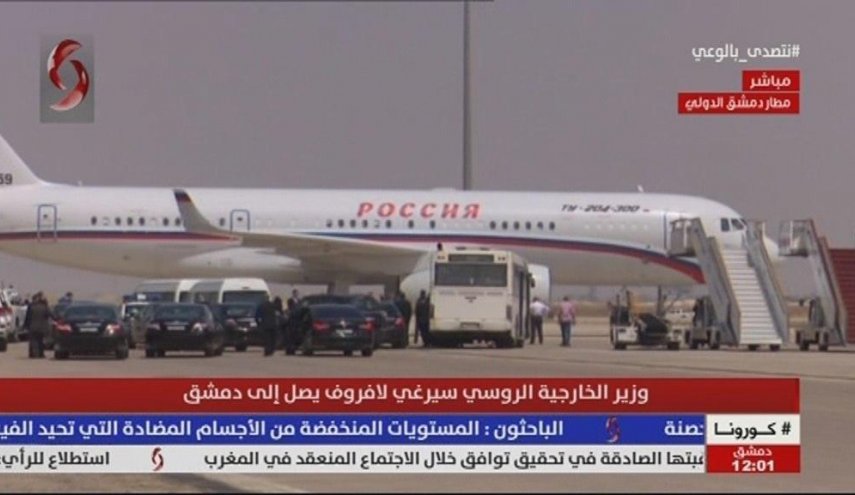  وزیر خارجه روسیه وارد دمشق شد