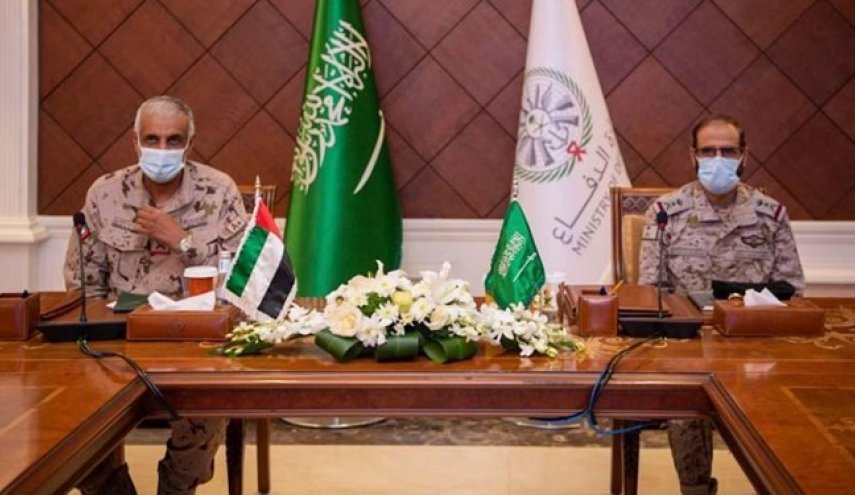 دیدار فرمانده ائتلاف سعودی علیه یمن با فرمانده اماراتی