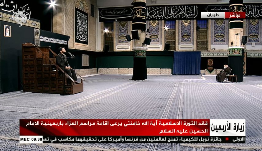 مراسم قرائت زیارت اربعین با حضور رهبر انقلاب برگزار شد