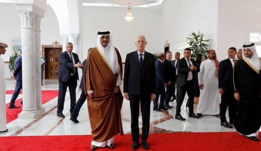اولین سفر قیس سعید به قطر