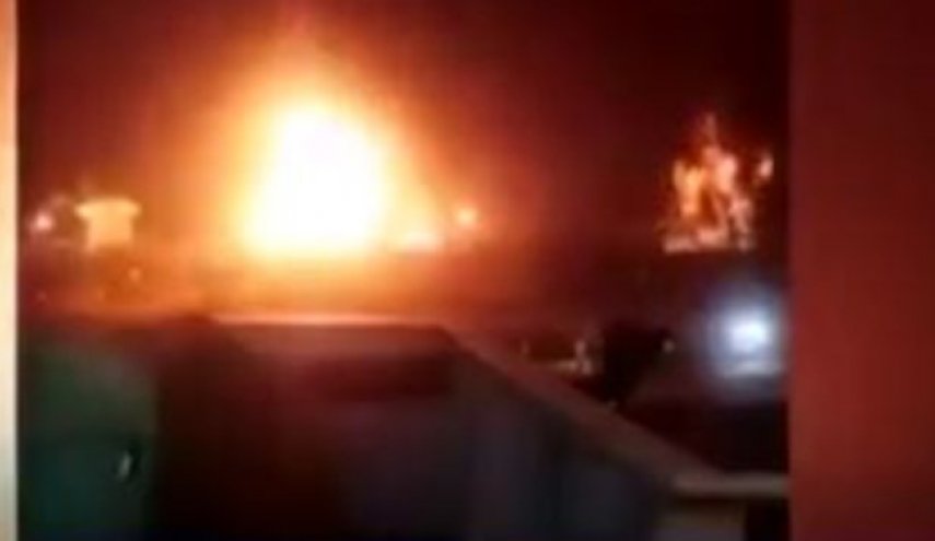 فیلمی که از انفجار نفتکش انگلیسی در بندر جده منتشر شده است