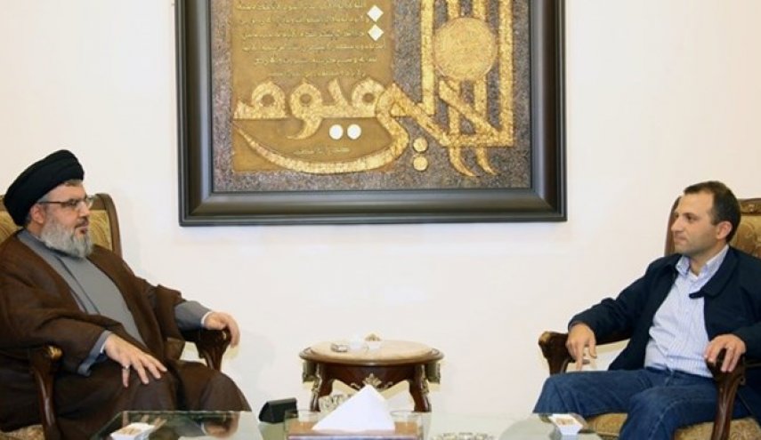 گفتگوی «باسیل» با «نصرالله»؛ توافق برای تشکیل کمیته مشترک