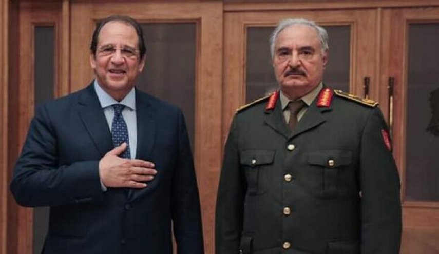 دیدار خلیفه حفتر با رئیس سازمان اطلاعات مصر