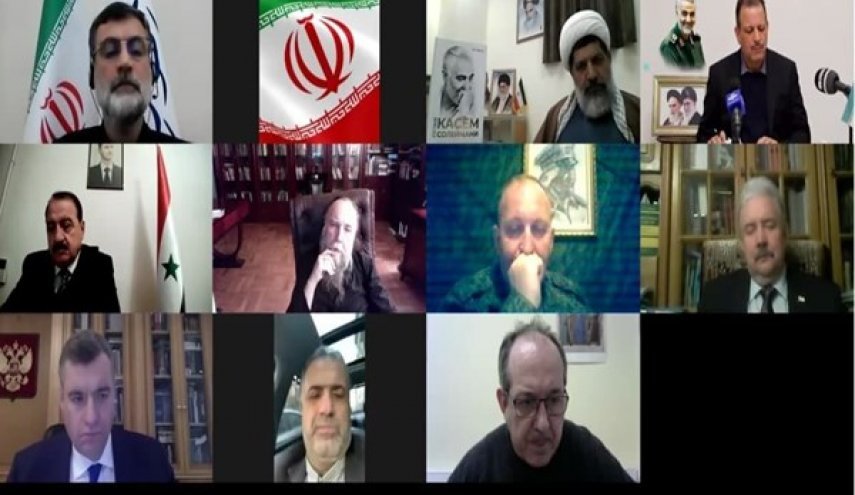 بررسی نقش شهید سلیمانی در مبارزه با تروریسم طی کنفرانس مجازی در مسکو