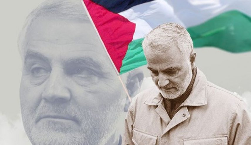 گروه‌های فلسطینی در دمشق؛ شهید سلیمانی ستون فقرات مقاومت بود