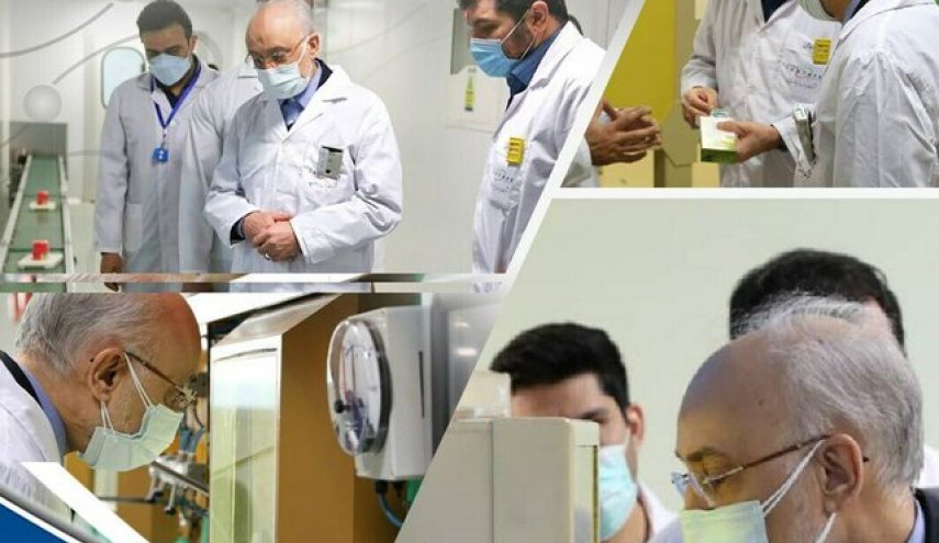 بازدید صالحی از خط تولید رادیودارو شرکت پارس ایزوتوپ