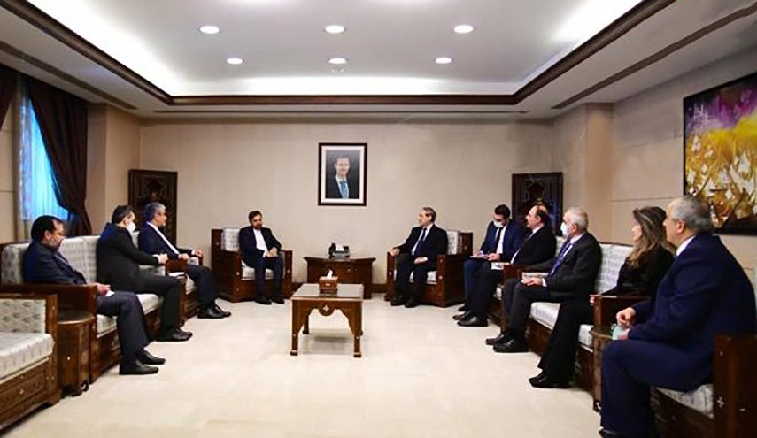المقداد لوفد ايراني: علينا التضافر لمواجهة التحديات المشتركة