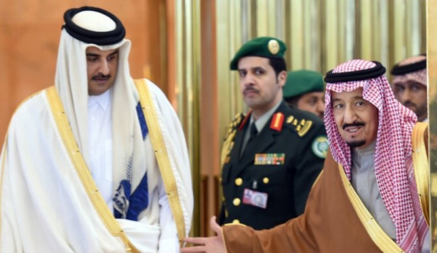 پیام شاه سعودی به امیر قطر
