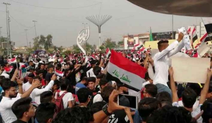 بالصور.. جرحى من القوات الامنية و المتظاهرين في احتجاجات النجف