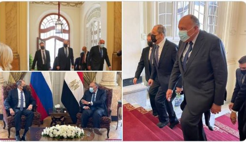 لافروف يجتمع مع السيسي وشكري