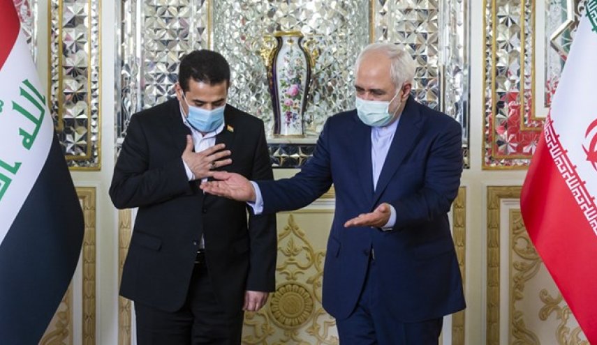تأکید ظریف بر پیگیری پرونده شهید سلیمانی و ابومهدی از سوی عراق