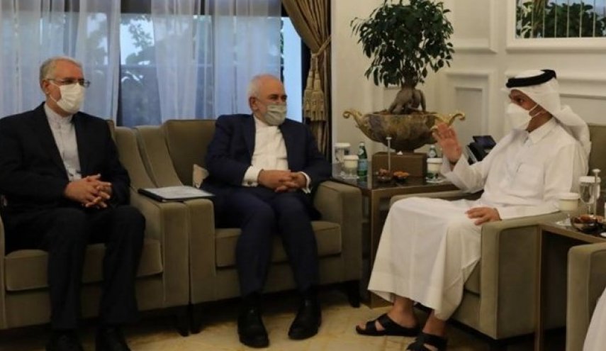 ظریف در دیدار با همتای قطری چه گفت؟