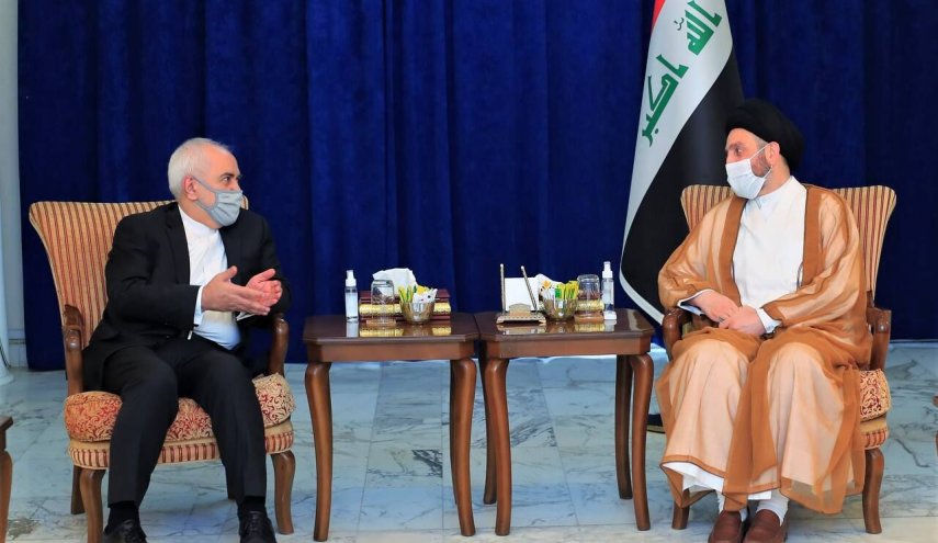 ظریف با رهبر جریان حکمت ملی عراق دیدار کرد