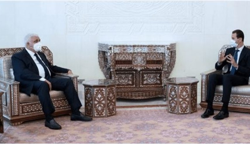 دیدار رئیس حشد شعبی با رئیس جمهور سوریه/ اسد، نامه الکاظمی را دریافت کرد