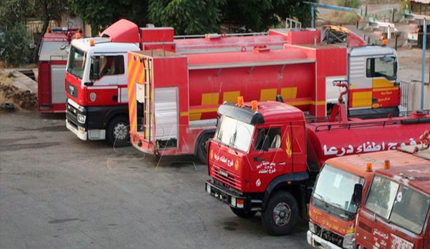 فوج إطفاء 'درعا' يخمد 7 حرائق