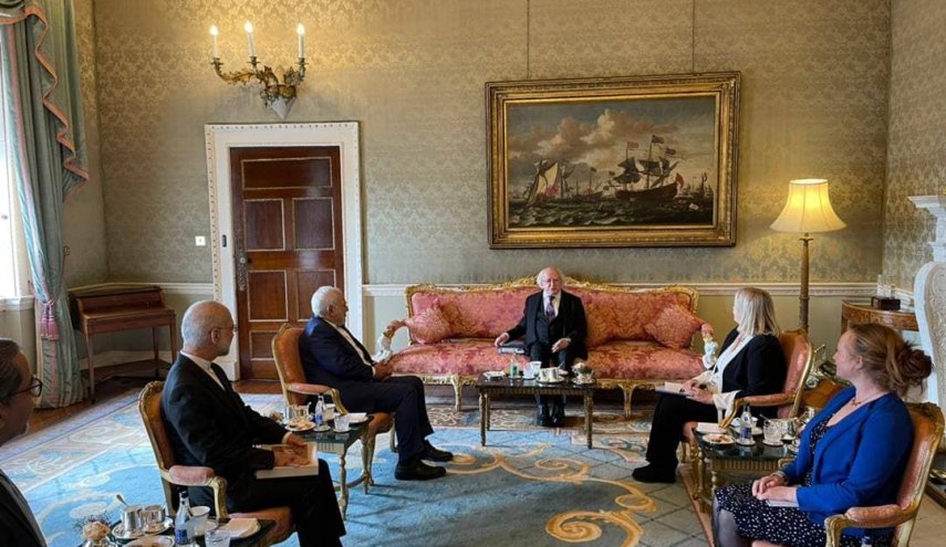 ظریف با رییس جمهوری ایرلند دیدار کرد