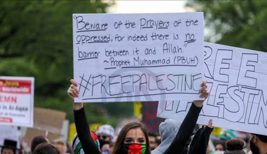 تگزاس میزبان تظاهرات حمایت از مردم فلسطین