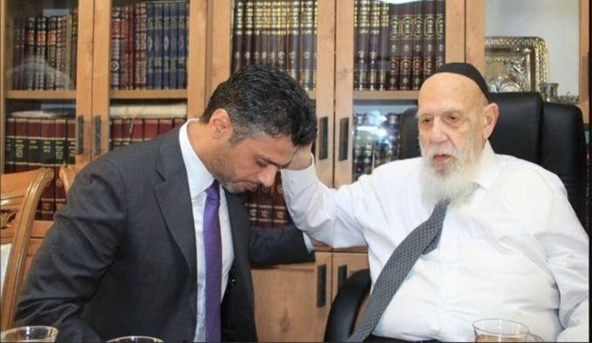 دیدار سفیر امارات در فلسطین اشغالی با رئیس شورای موسوم به «حکمای تورات»